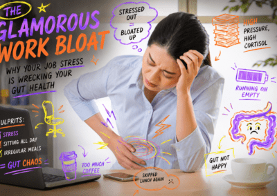 The glamorous work bloat – why your job stress is wrecking your gut health