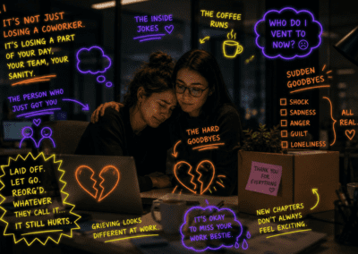 How losing your work bestie can affect more than just your lunch break