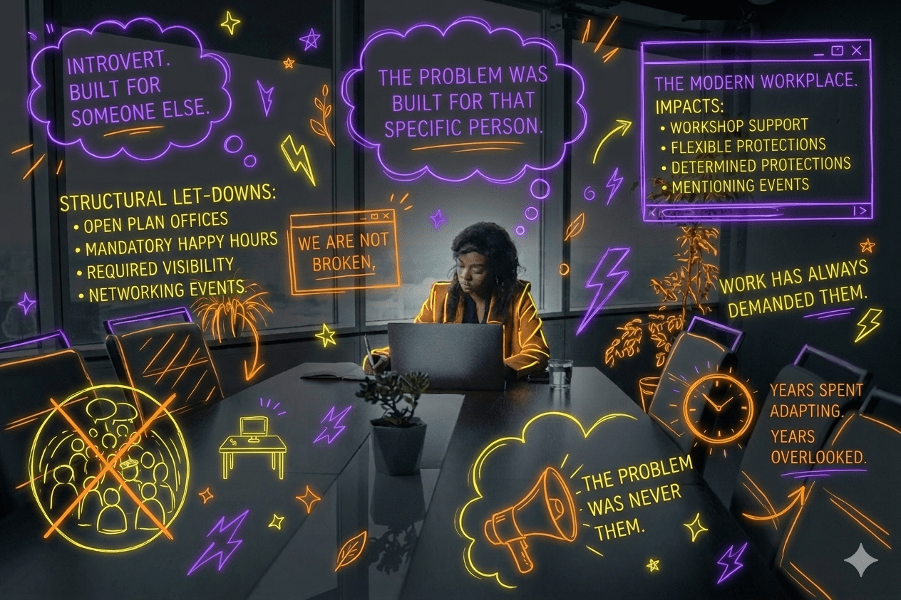 Your workplace was built for a specific type of person (if you’re an introvert, it isn’t you)